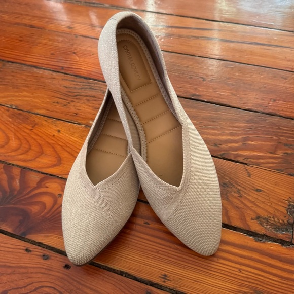 Cynthia Rowley Shimmer Calla Pointed Toe Textile Ballet Flats Size 10 NWT - Picture 8 of 8